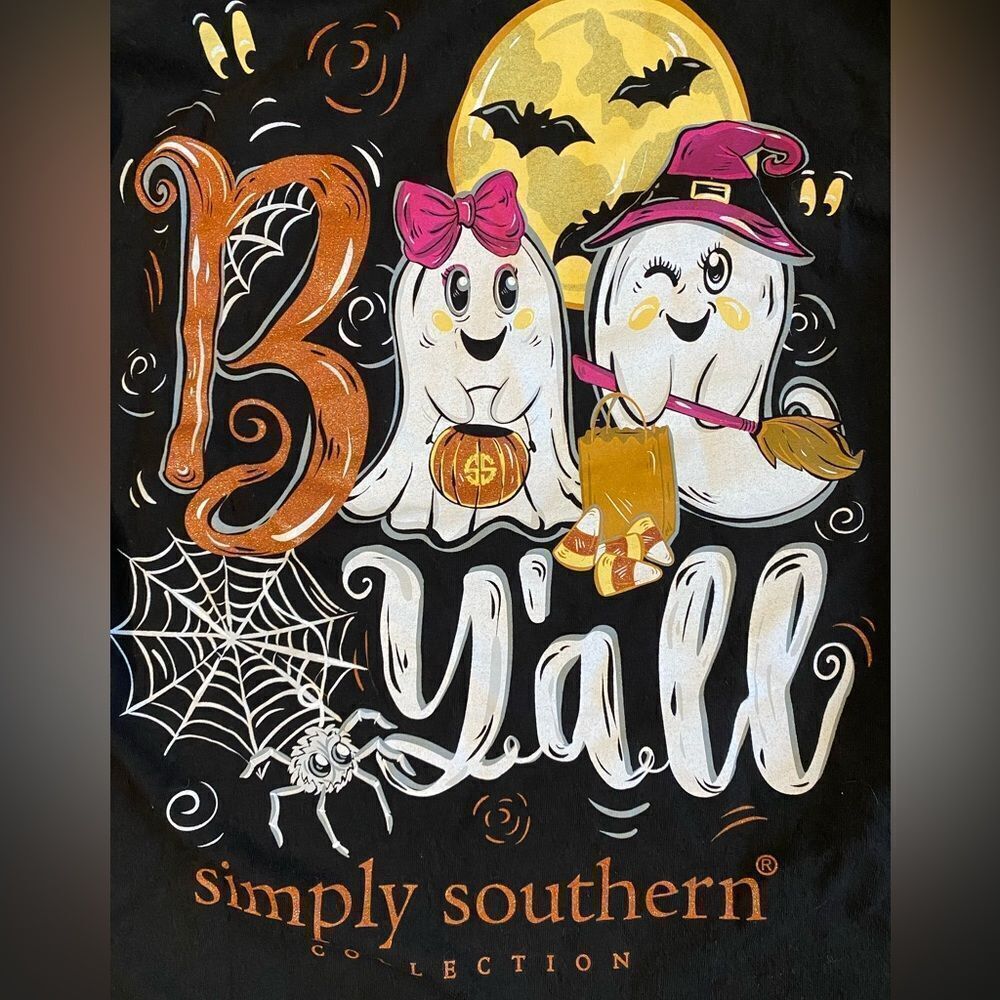 Simply Southern Boo Y’all Halloween Tshirt - Picture 3 of 6